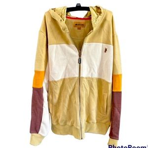 MAKOBI M2323 Paola Fleece Satin  Hoodie size Large NWOT